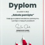 Dyplom szkoła pamięta