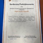 Podziękowanie dla Dyrektora Poradni za współpracę z Młodzieżową Radą Powiatu